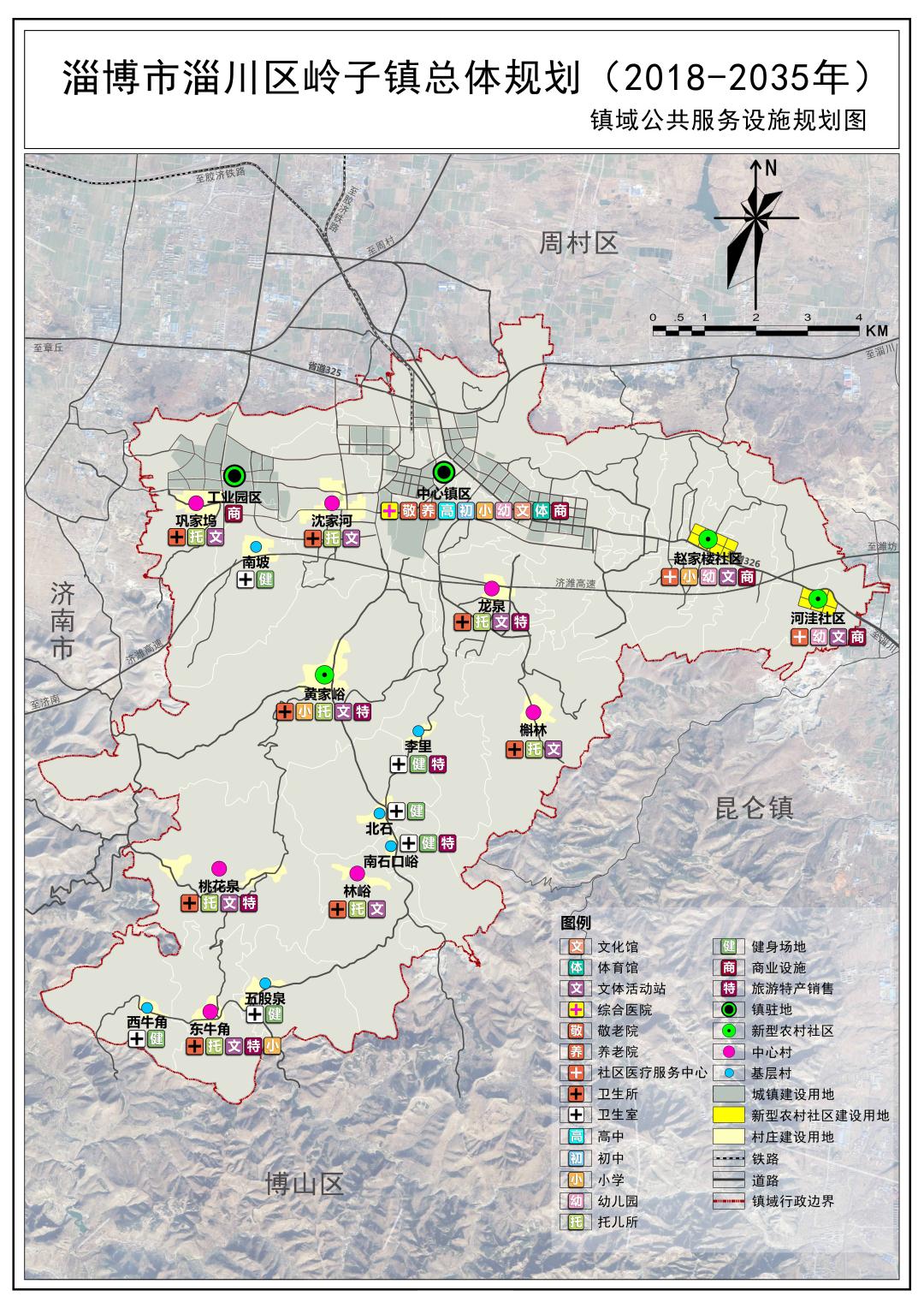 淄博市淄川区岭子镇总体规划20182035年方案公示公告
