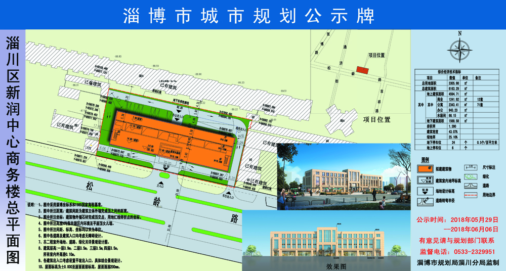 淄川区人民政府 业务工作 淄川区新润中心商务